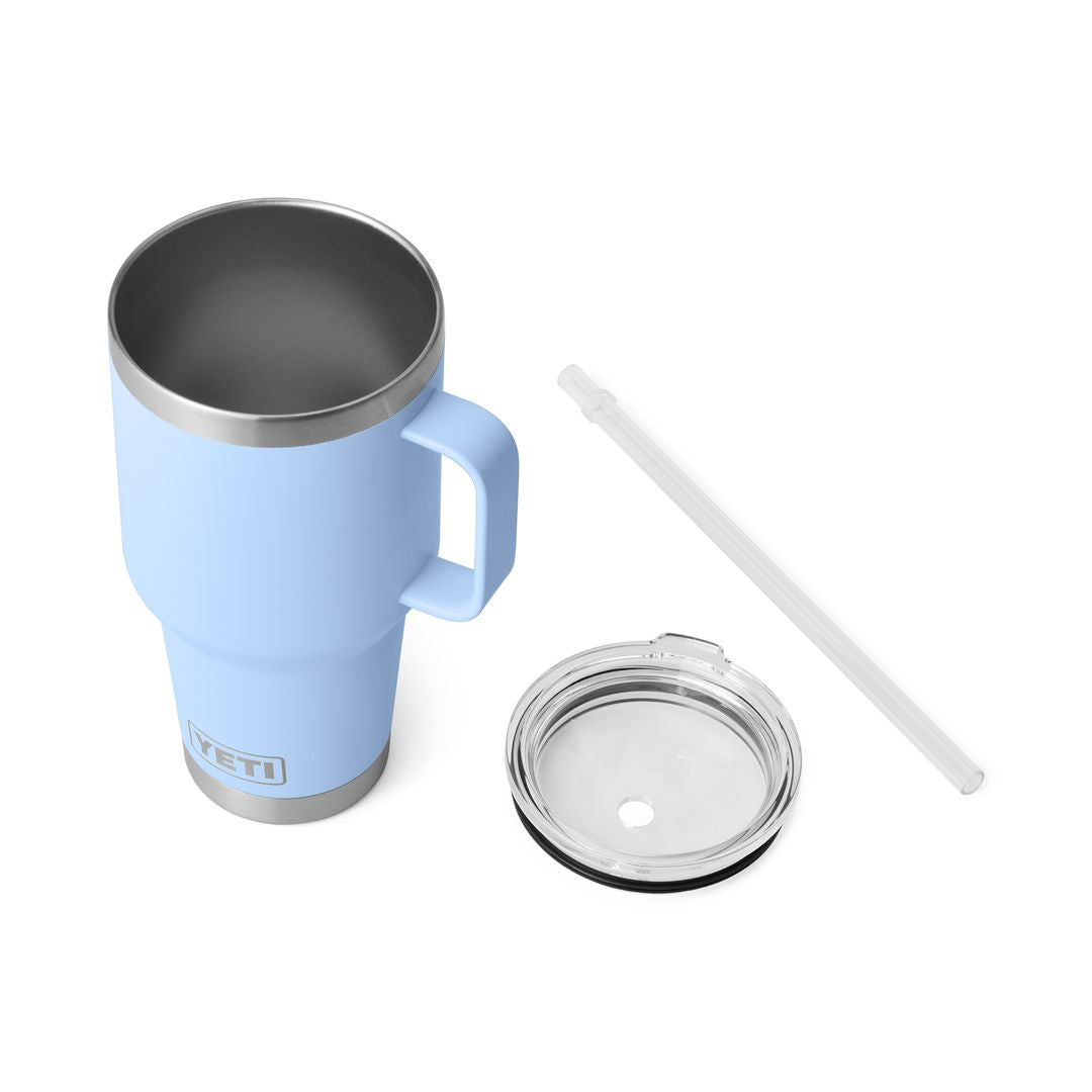 YETI Rambler 35 Oz Straw Mug (994 ml) in Big Sky Blue