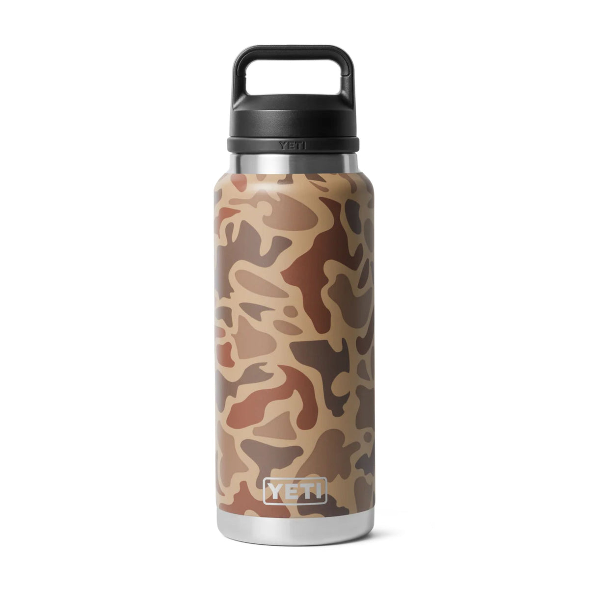 YETI Rambler 36 Oz Bottle in Wetlands Camo (1065 ml) with Chug Cap