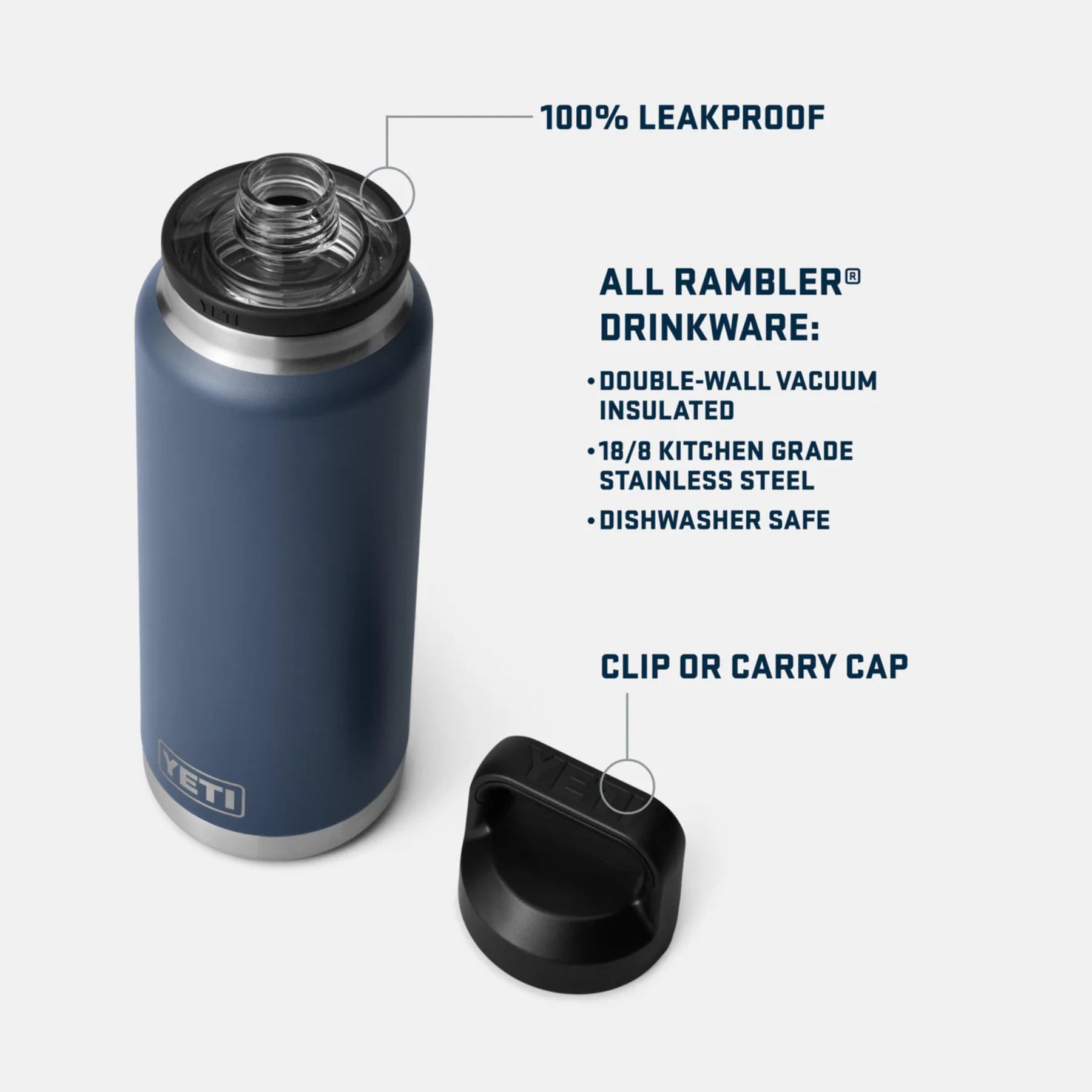 YETI Rambler 46 Oz Bottle in Wetlands Camo (1400ml) with Chug Cap