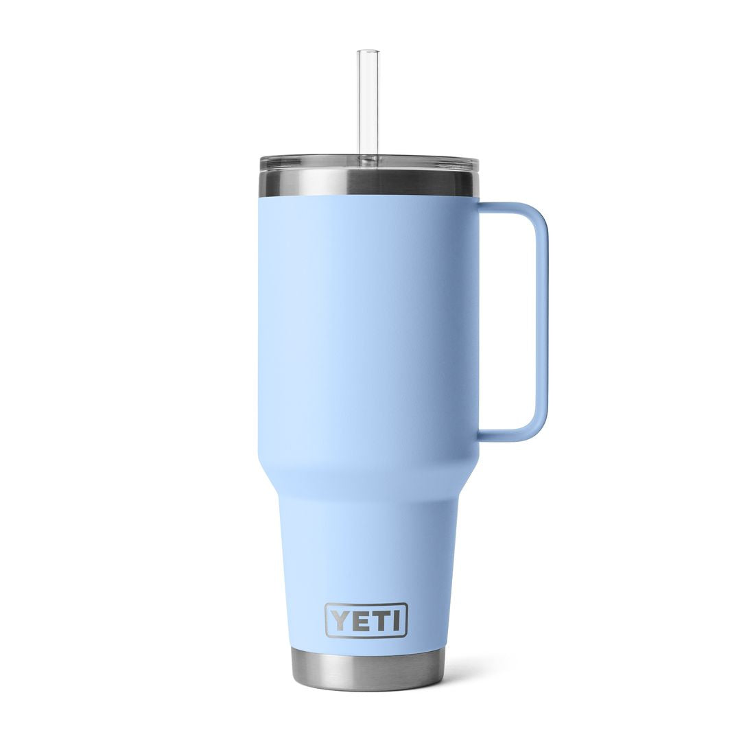 YETI Rambler 42 Oz Straw Mug in Big Sky Bue (1242ml) with Straw Lid