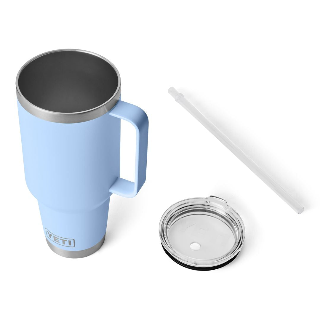 YETI Rambler 42 Oz Straw Mug in Big Sky Bue (1242ml) with Straw Lid