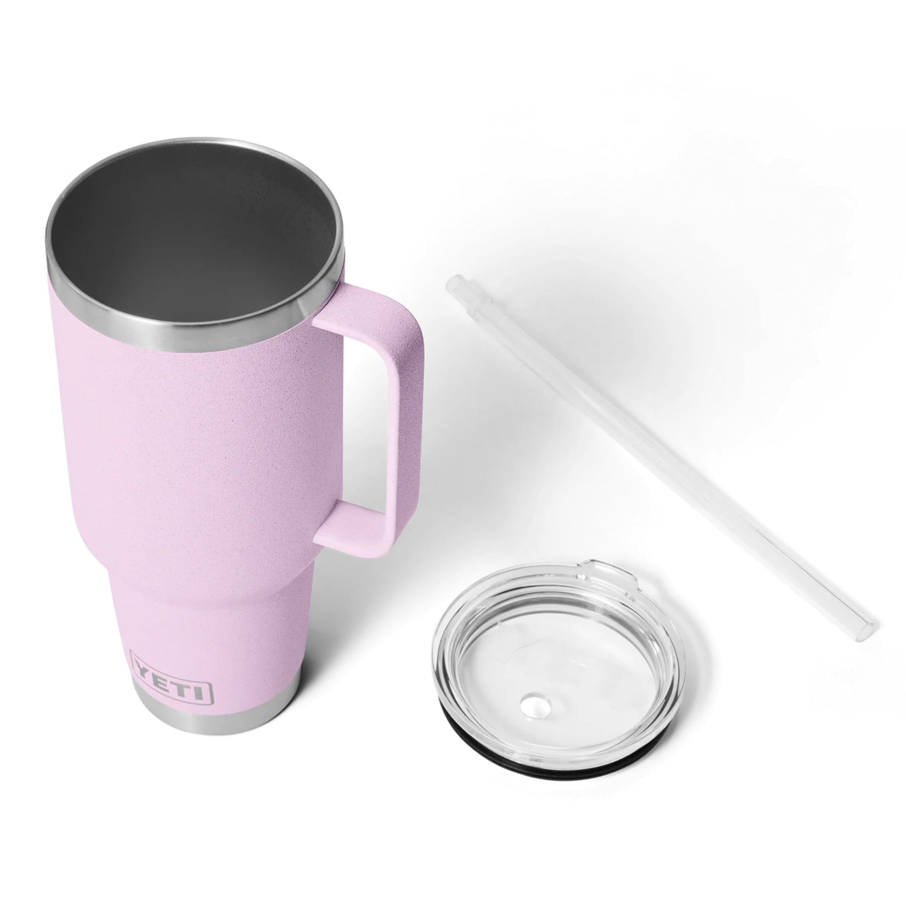 YETI Rambler 42 Oz Straw Mug in Cherry Blossom (1242ml) with Straw Lid