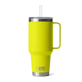 YETI Rambler 42 Oz Straw Mug in Firefly Yellow (1242ml) with Straw Lid