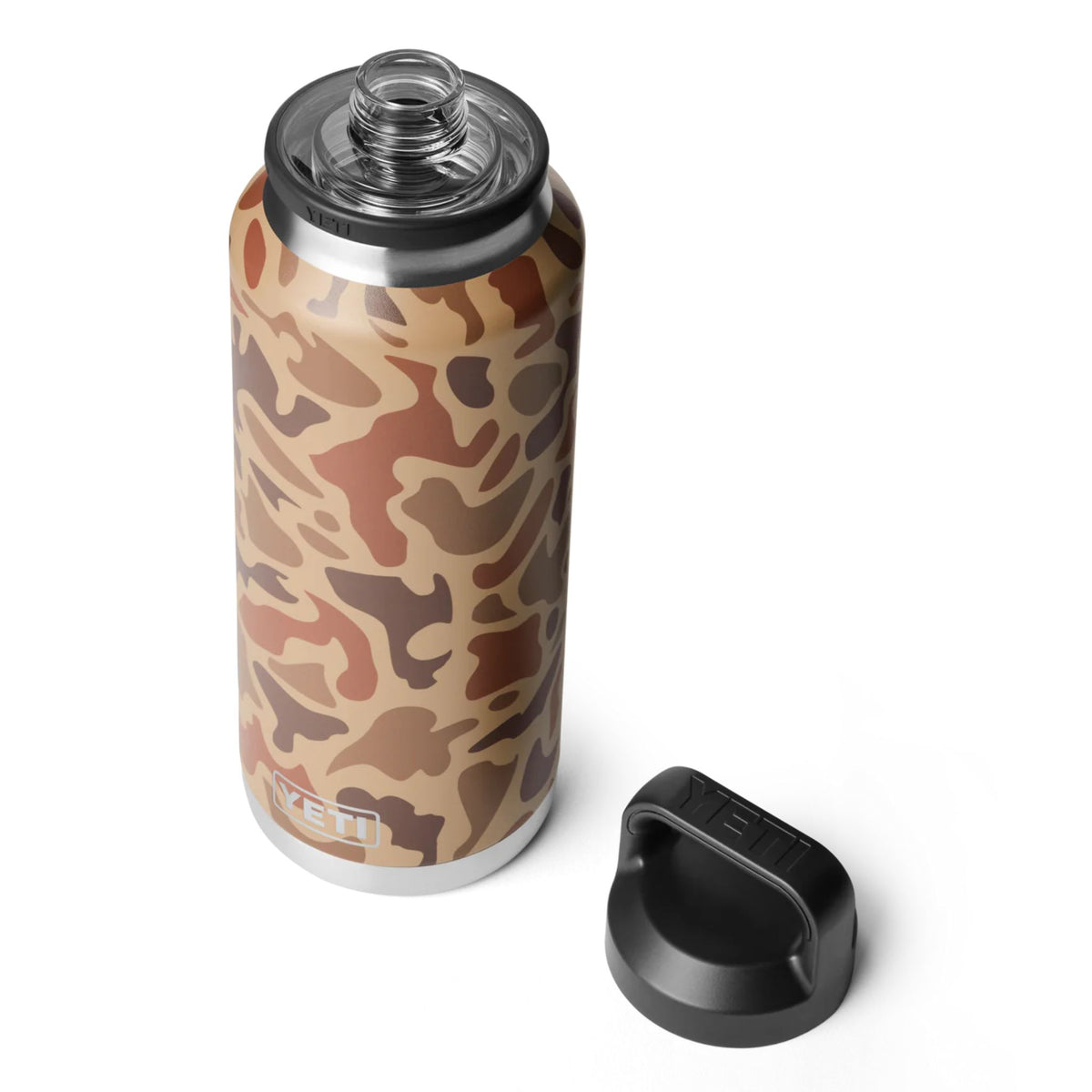 YETI Rambler 46 Oz Bottle in Wetlands Camo (1400ml) with Chug Cap