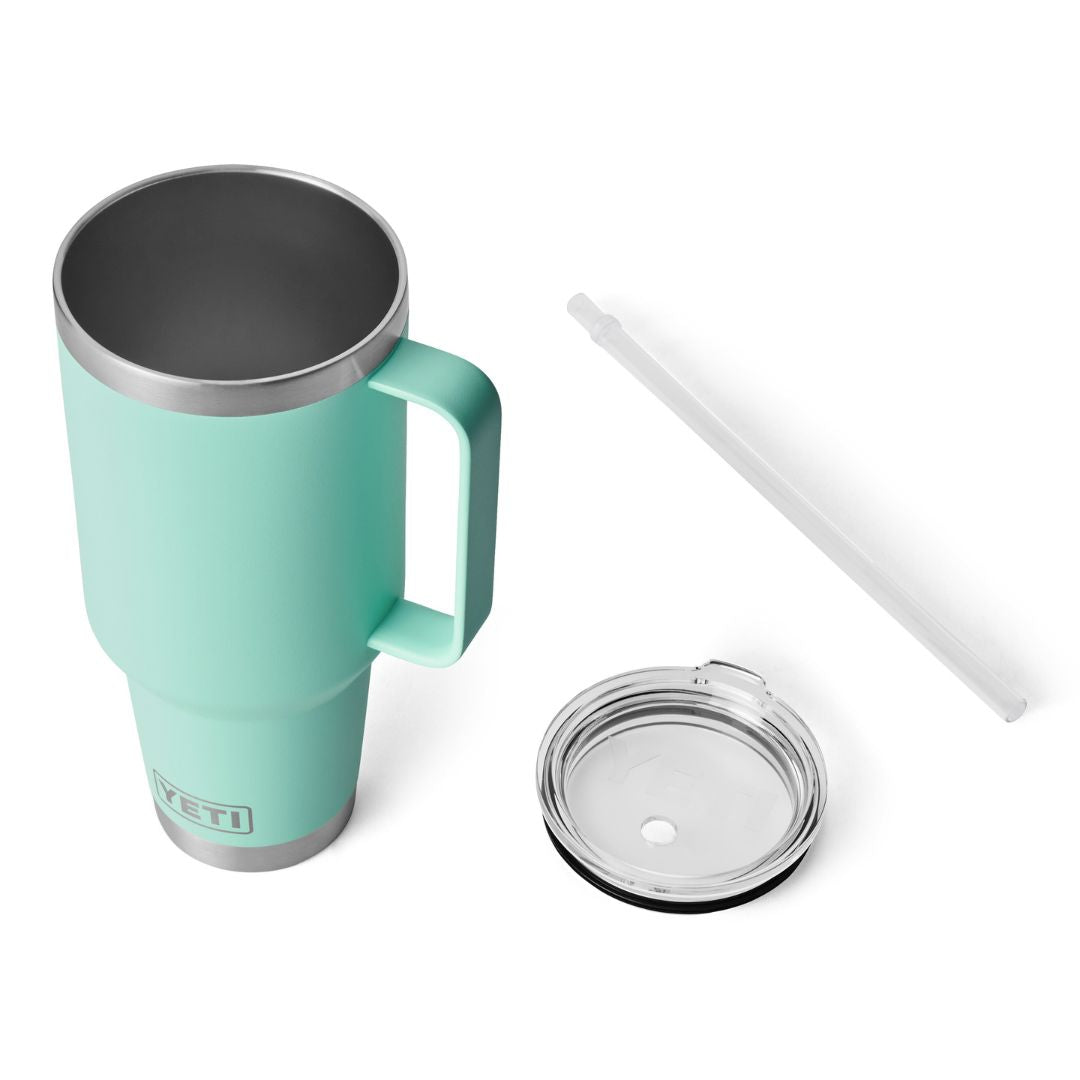 YETI Rambler 42 Oz Straw Mug in Seafoam (1242ml) with Straw Lid