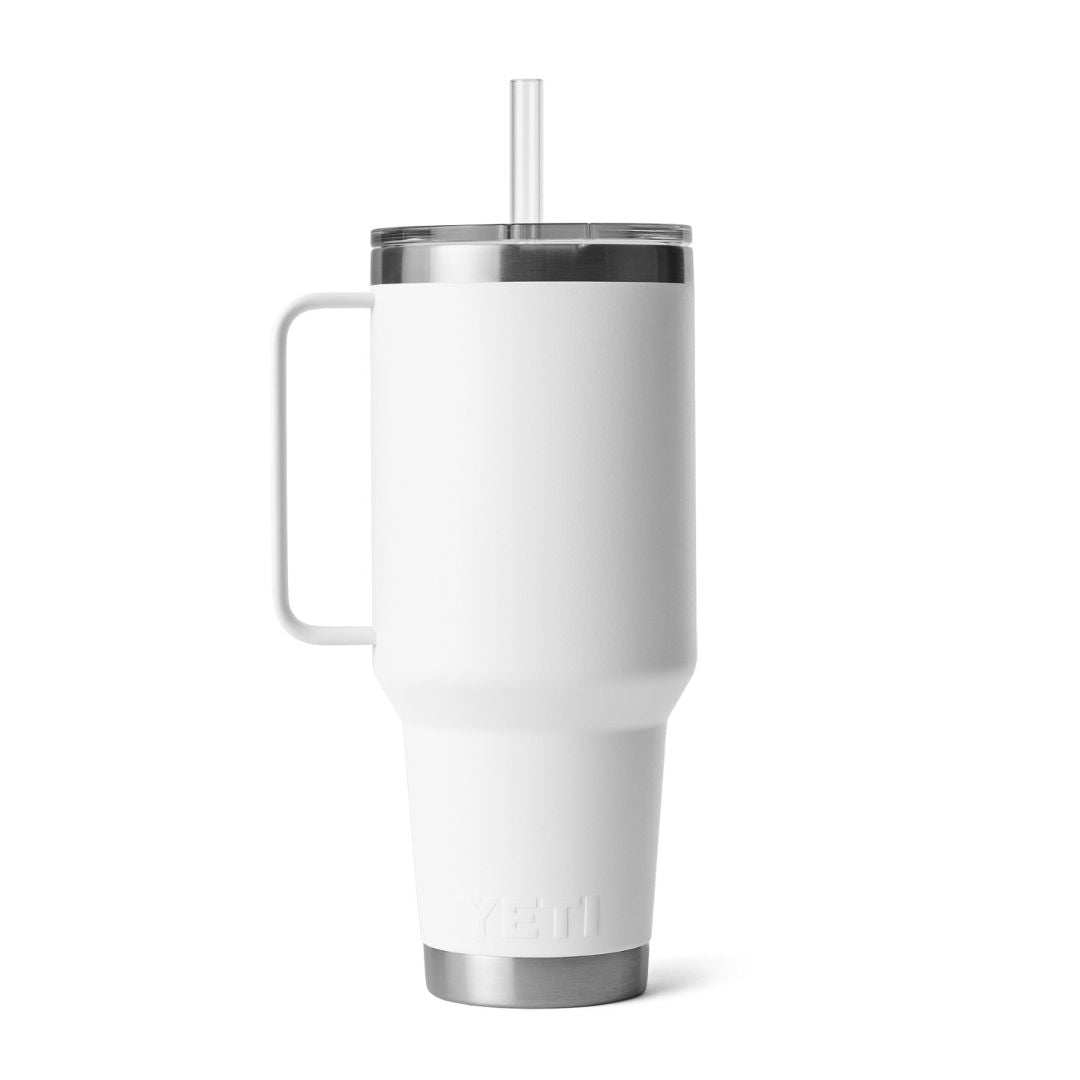 YETI Rambler 42 Oz Straw Mug in White (1242ml) with Straw Lid