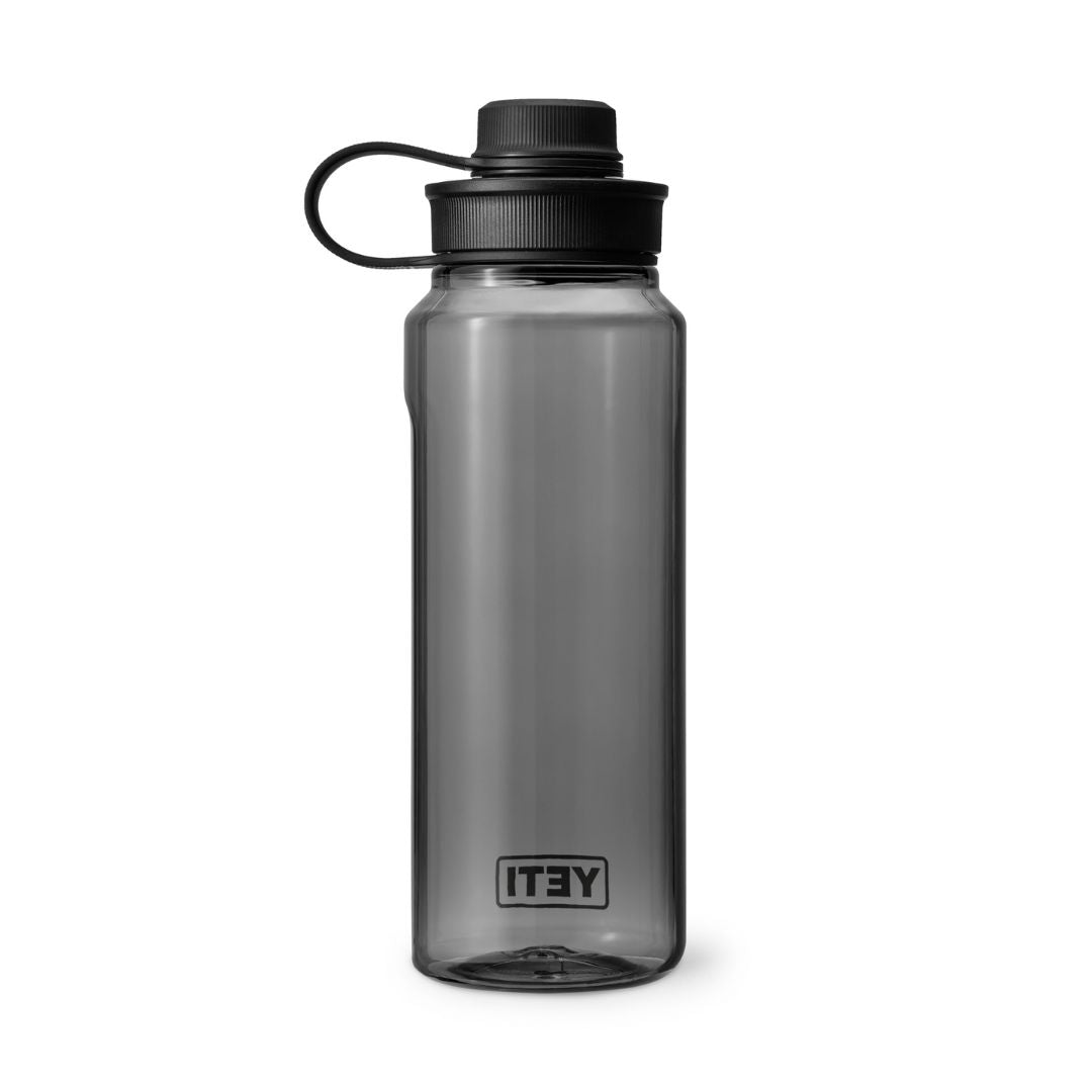 YETI Yonder 34 Oz Water Bottle in Charcoal (1000ml) with Tether Cap