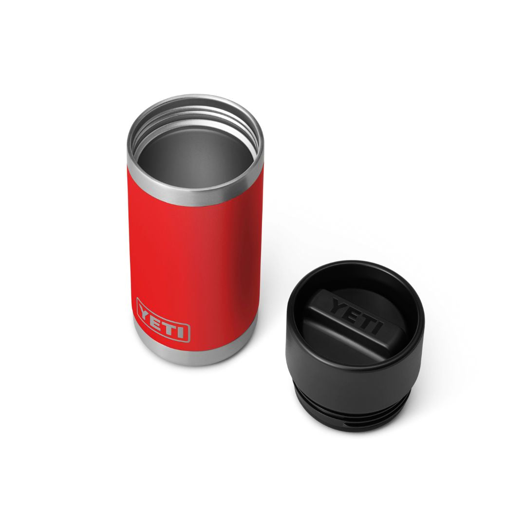 YETI Rambler 12 Oz Bottle in Rescue Red (354 ml) with Hotshot Cap