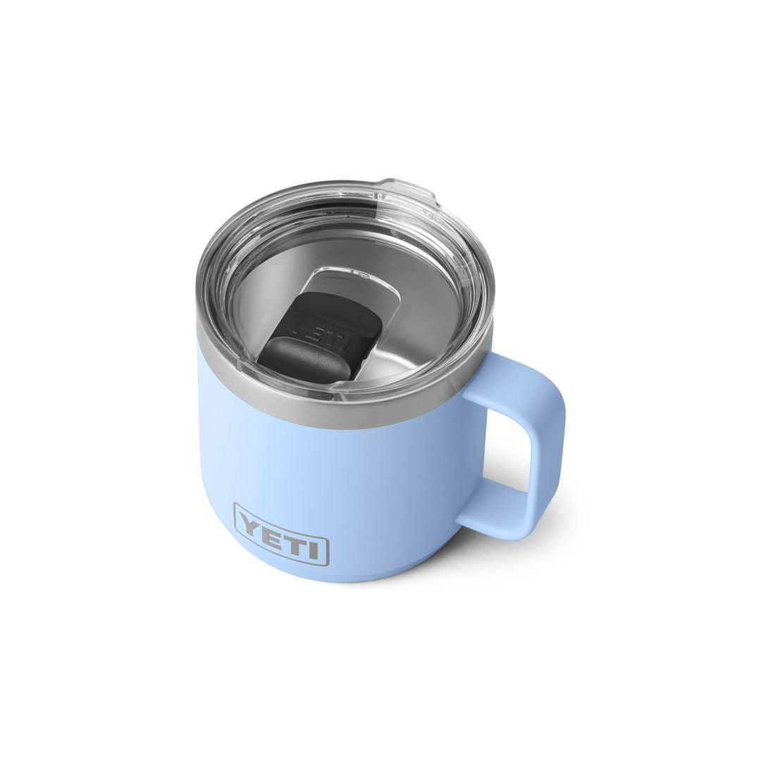 YETI Rambler 14 Oz Stackable Mug in Big Sky Blue (414ml) with Magslider Lid