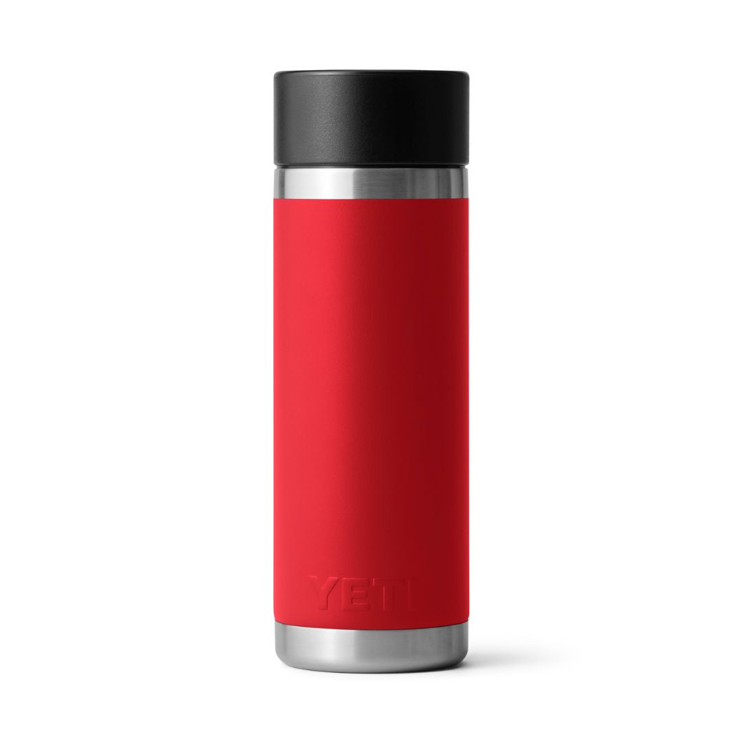 YETI Rambler 18 Oz Bottle in Rescue Red (532 ml) with Hotshot Cap