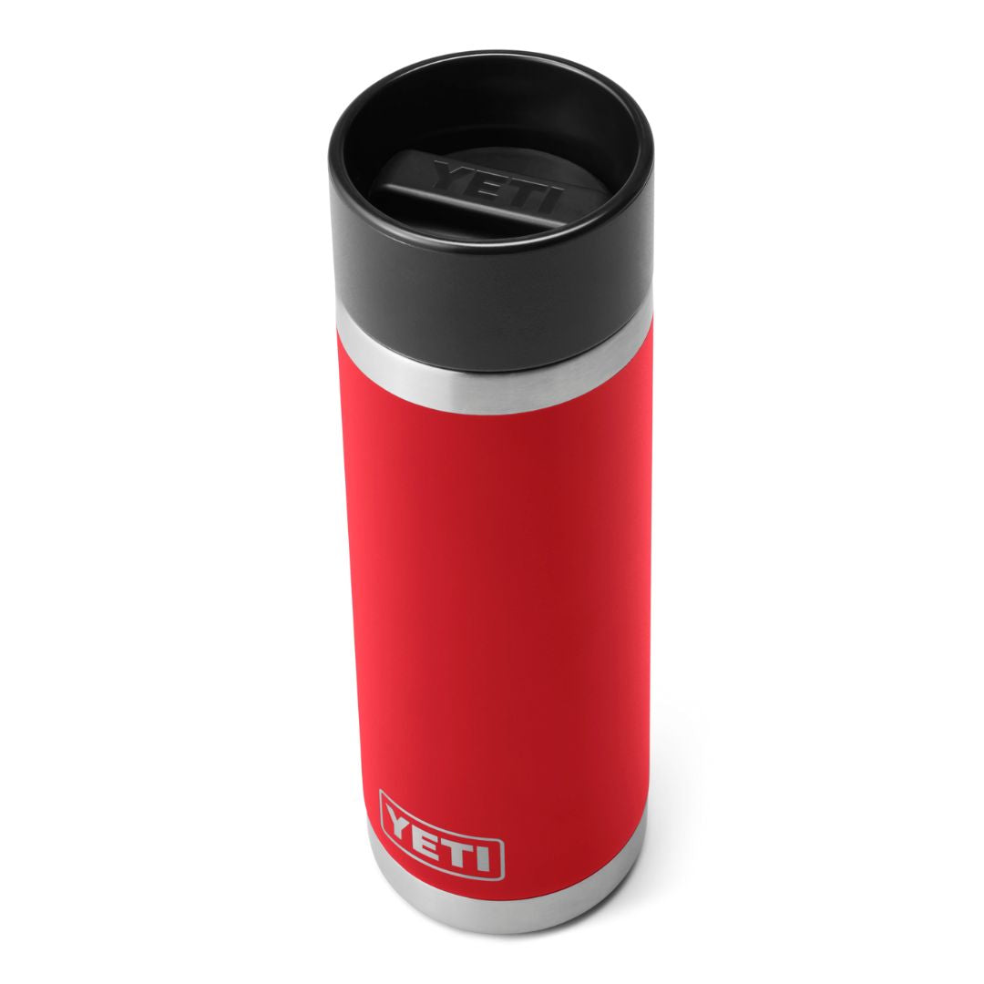 YETI Rambler 18 Oz Bottle in Rescue Red (532 ml) with Hotshot Cap