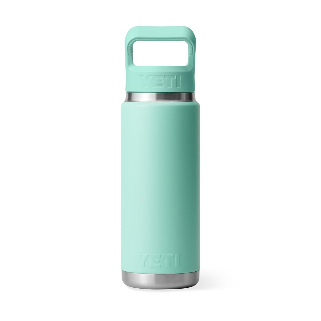 YETI Rambler 26 Oz Bottle in Seafoam (739ml) with Straw Cap