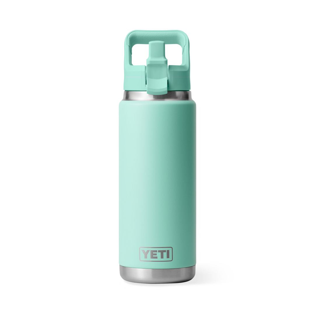 YETI Rambler 26 Oz Bottle in Seafoam (739ml) with Straw Cap