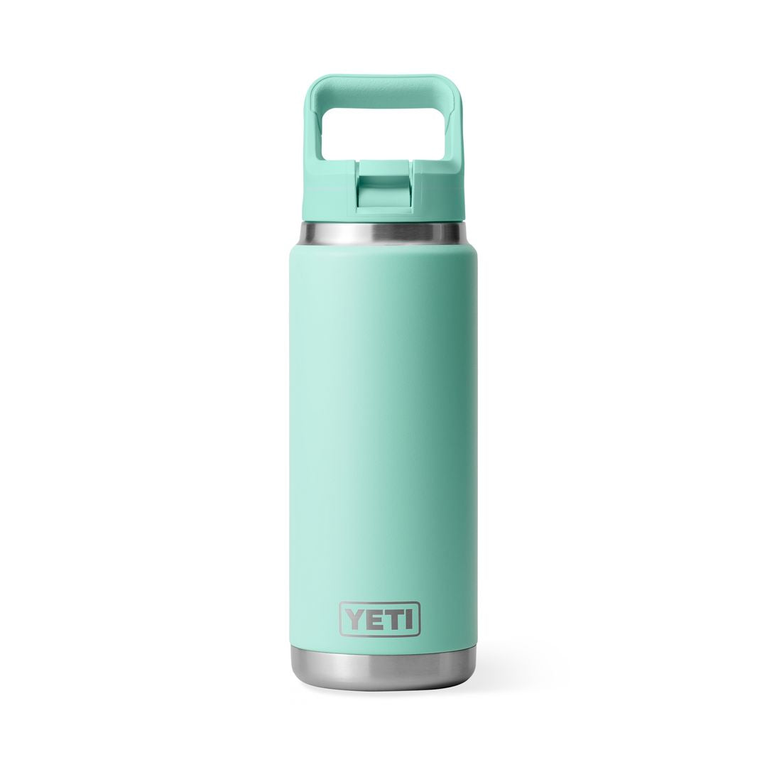 YETI Rambler 26 Oz Bottle in Seafoam (739ml) with Straw Cap