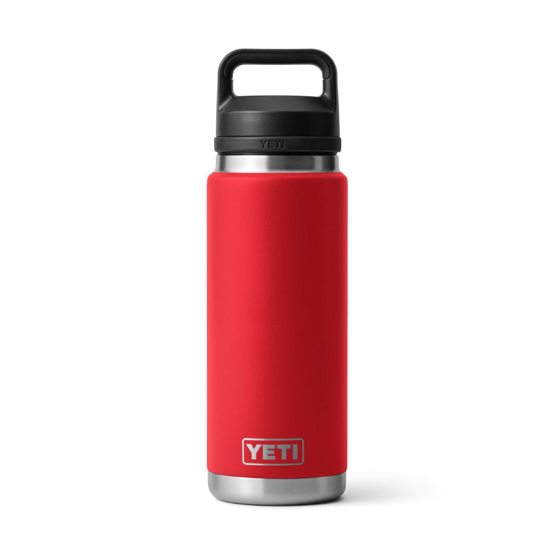 YETI Rambler 26 Oz Bottle with Chug Cap in Rescue Red (760 ml)