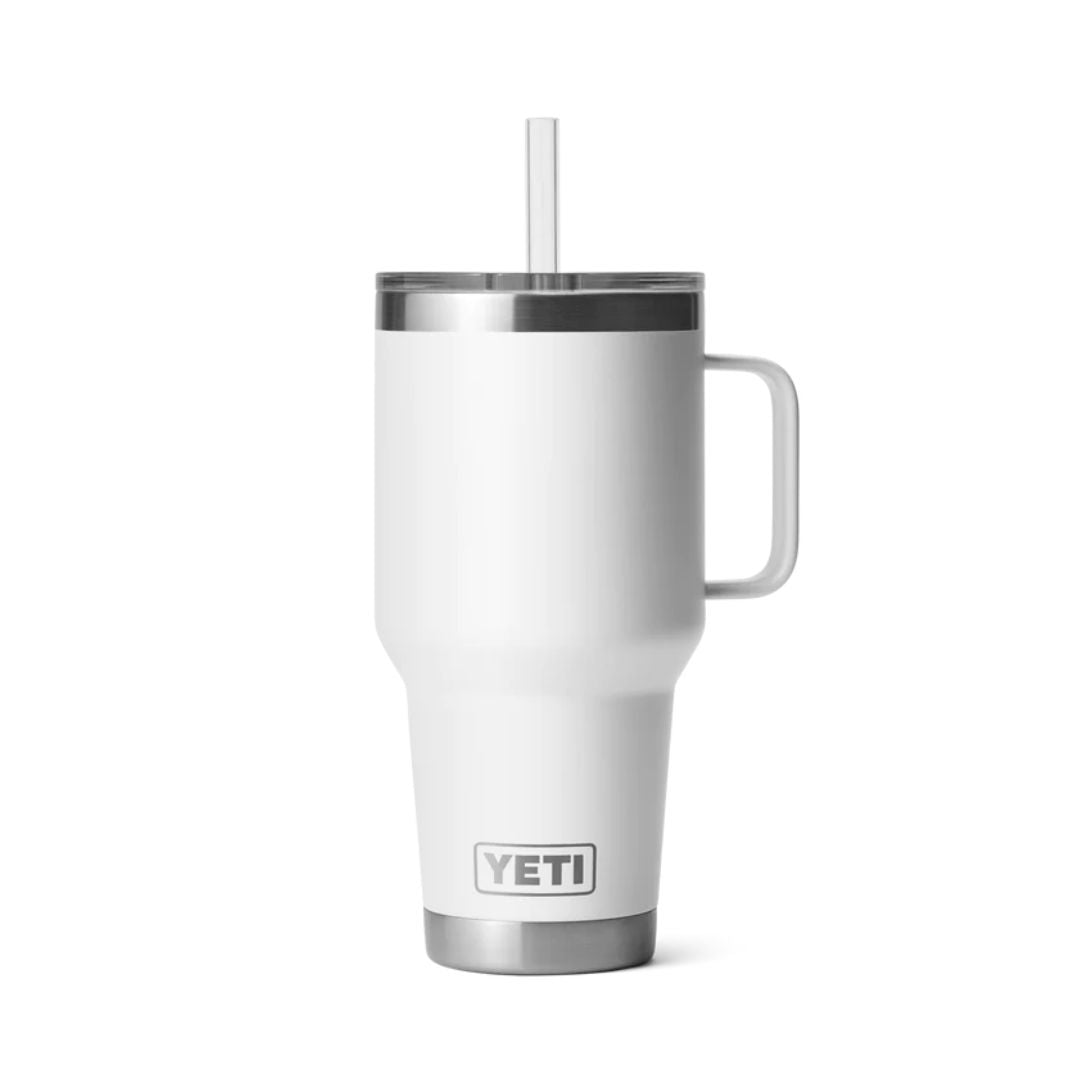 YETI Rambler 35 Oz Straw Mug in White (994 ml)