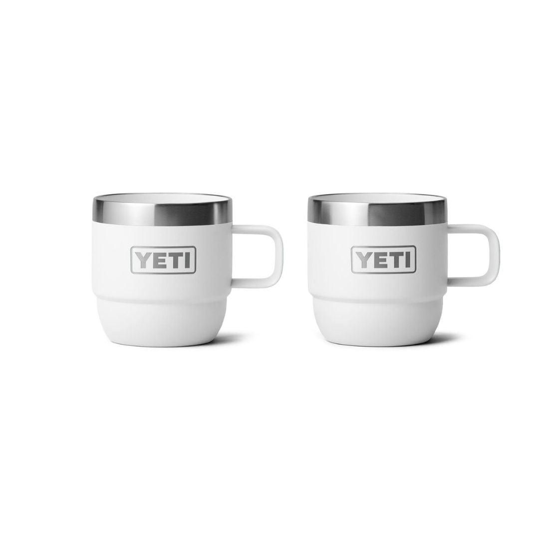 Yeti Rambler 6 Oz Stackable Espresso Mugs in White (177 ml) - 2 Pack