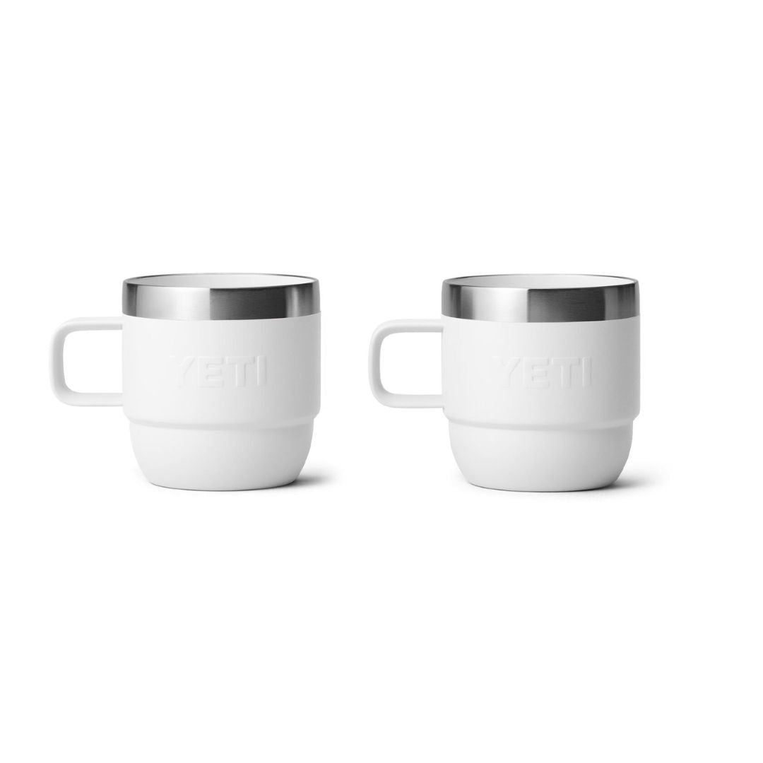 Yeti Rambler 6 Oz Stackable Espresso Mugs in White (177 ml) - 2 Pack