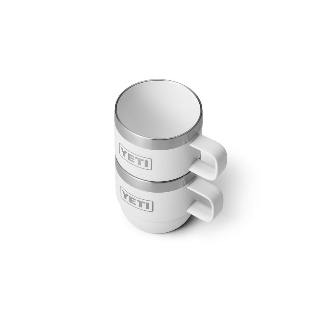 Yeti Rambler 6 Oz Stackable Espresso Mugs in White (177 ml) - 2 Pack