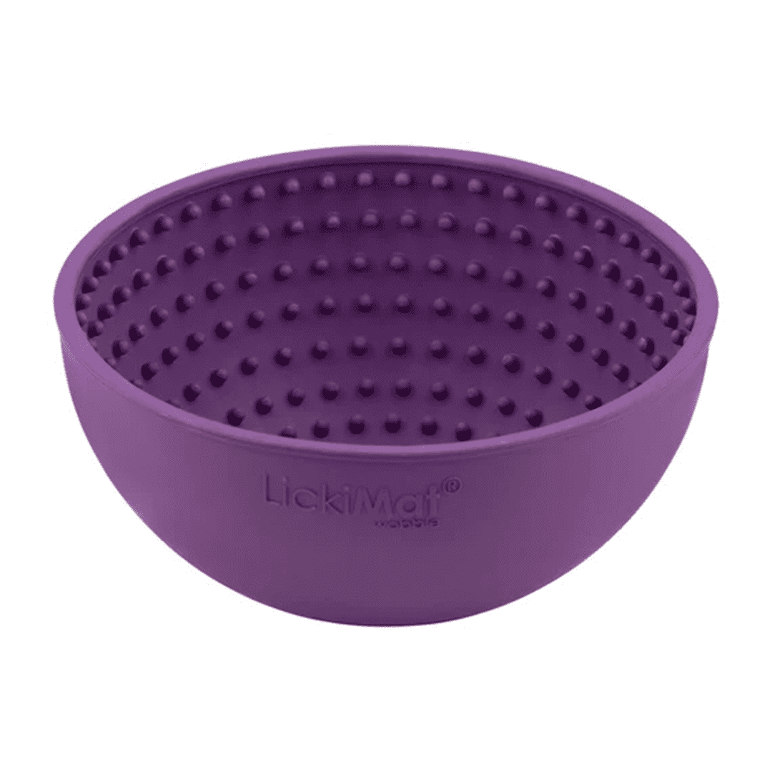 Lickimat Wobble Purple Dog1