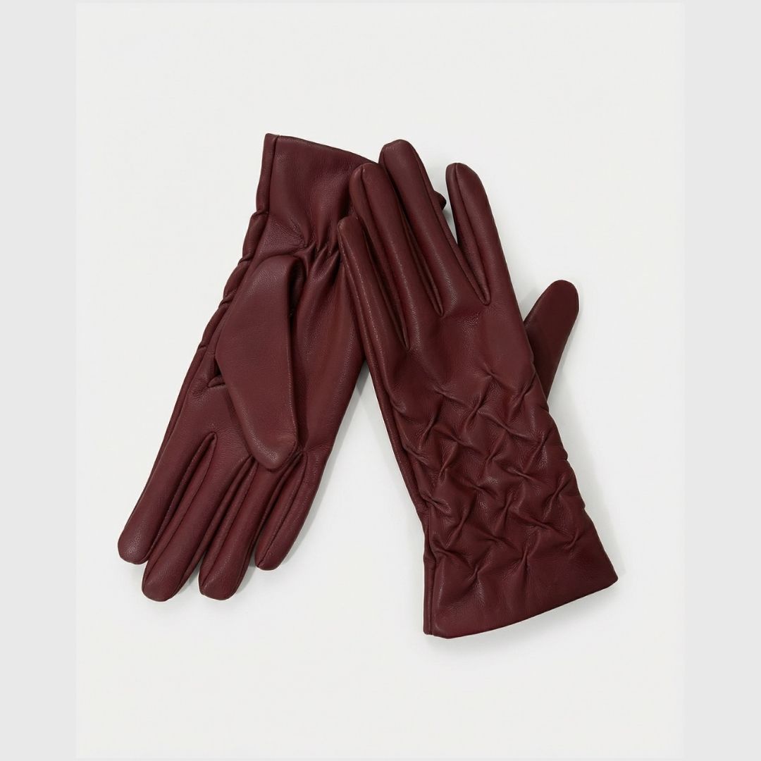 Surkana Glove With Smock in Maroon