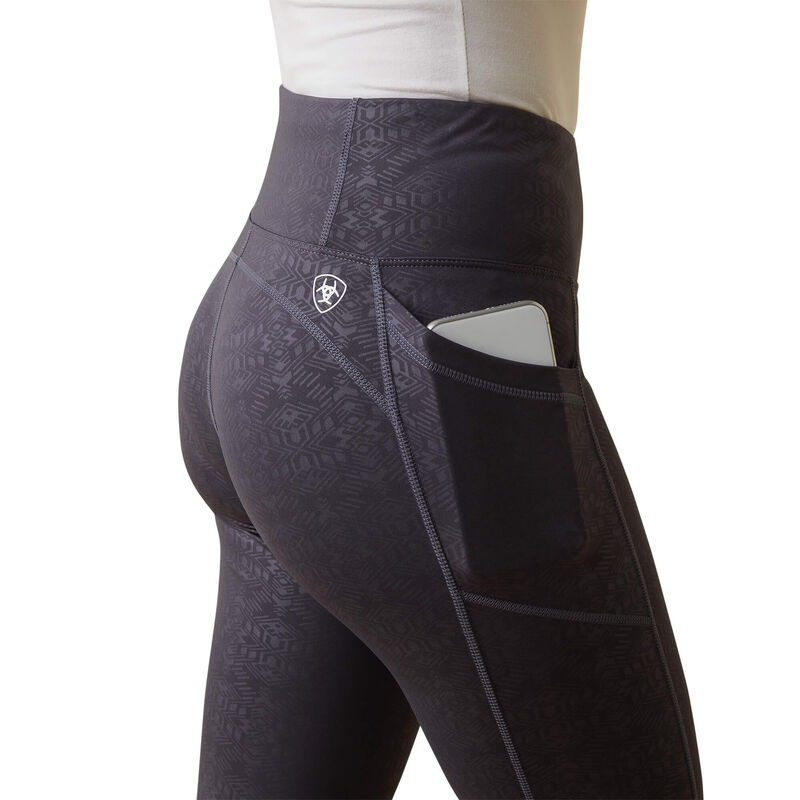 Ariat Women's Tek Riding Tights in Zia Embossed Periscope