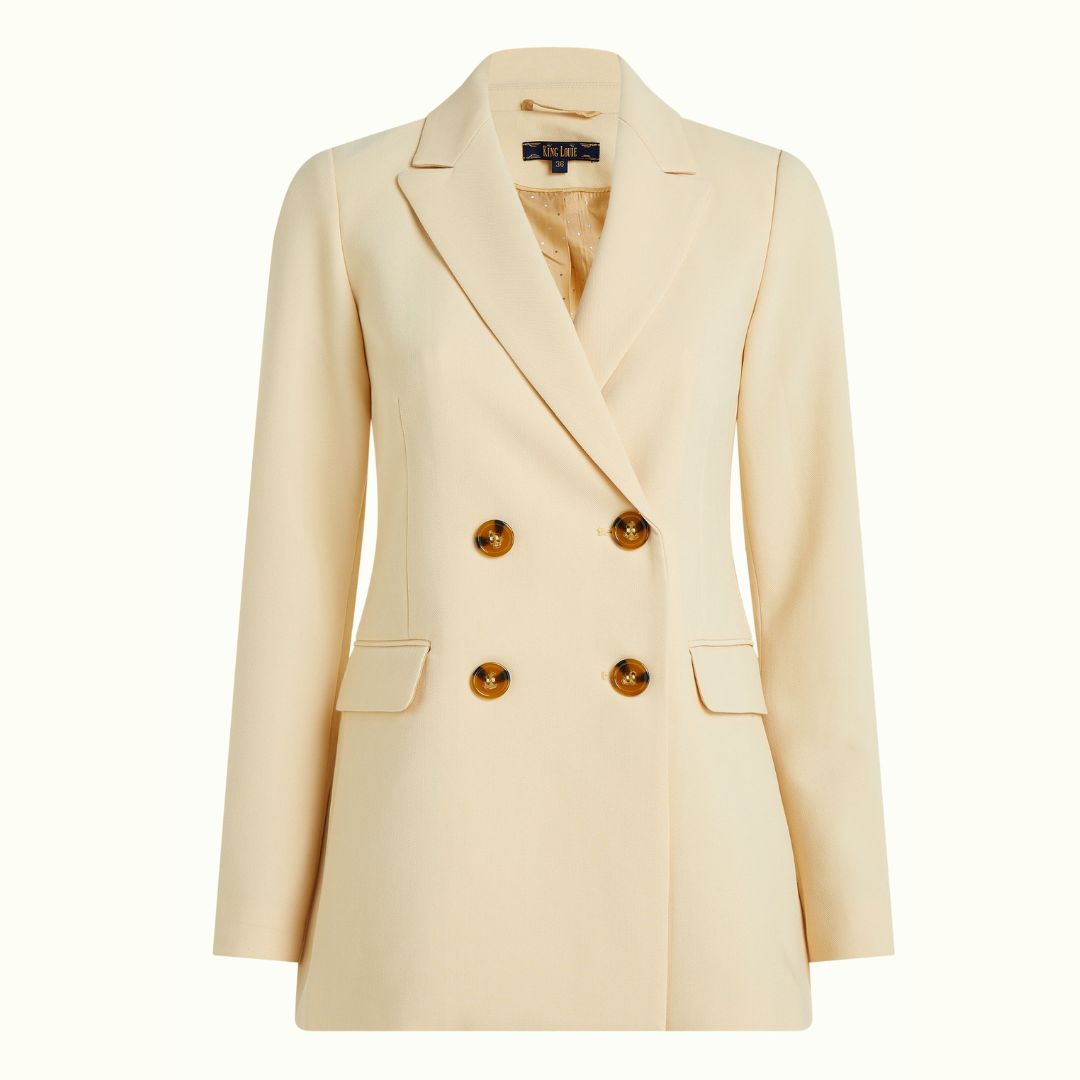 King Louie Women's Tina Blazer Simonet in Vanilla Cream