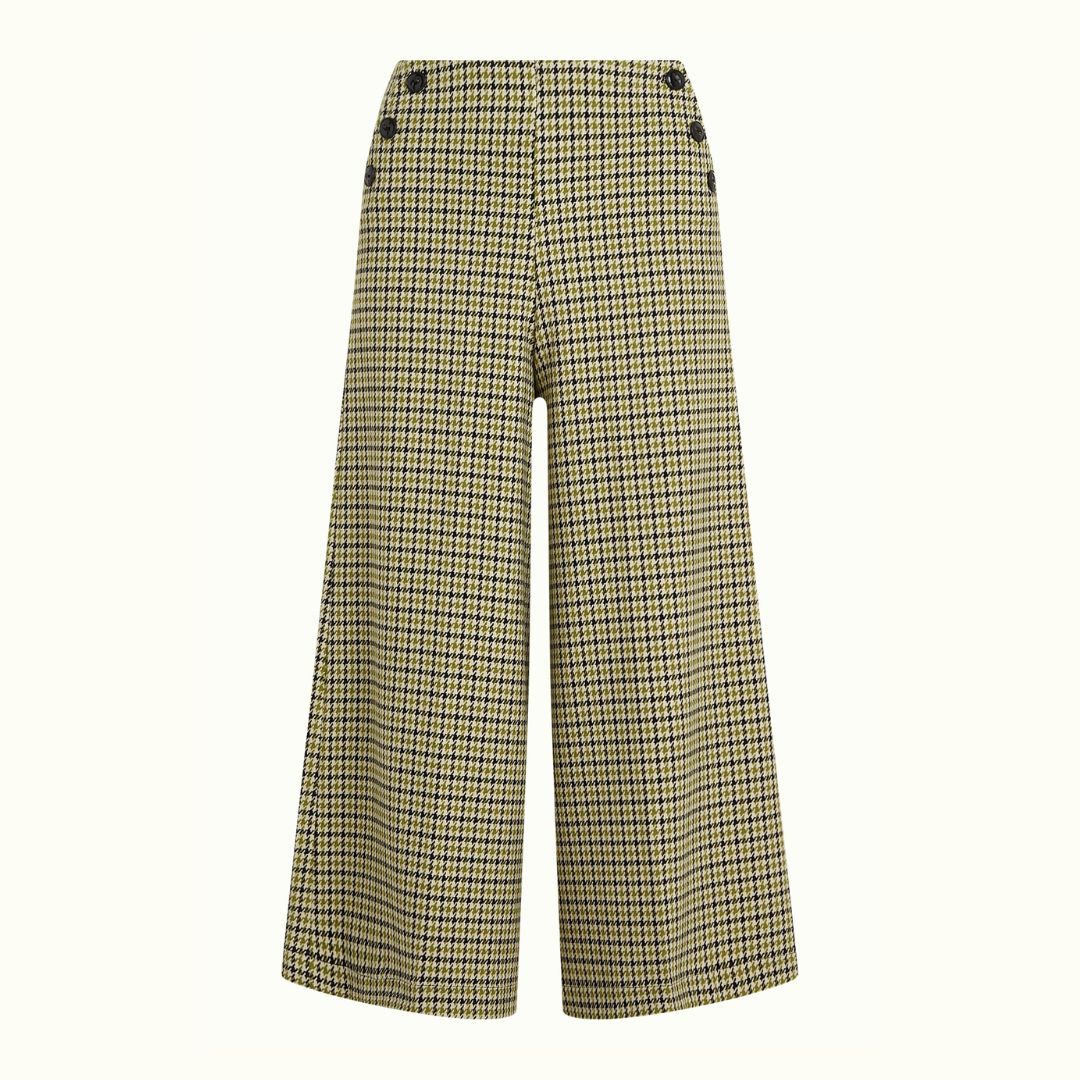 King Louie Women's Pia Culotte Pied-De-Paul in Woodbine Green