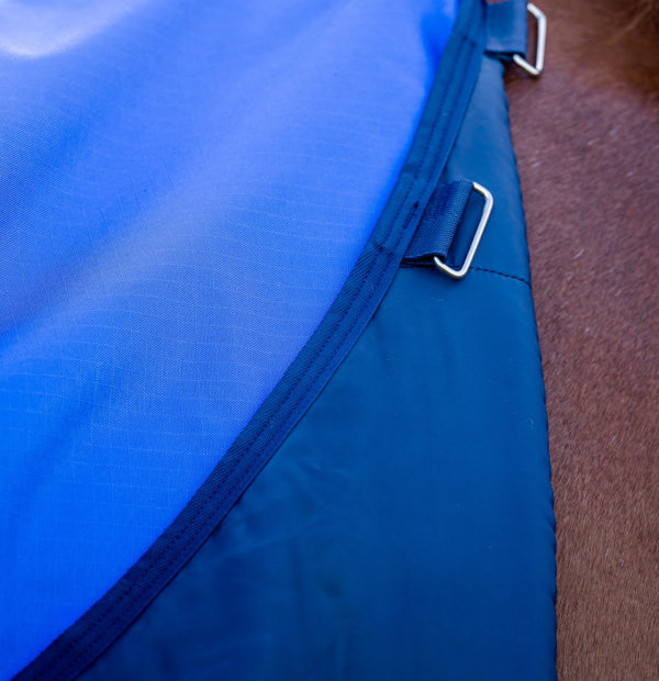 Horseware Amigo Hero Ripstop Pony Light Turnout Rug in Blue, Navy & Grey (0g)