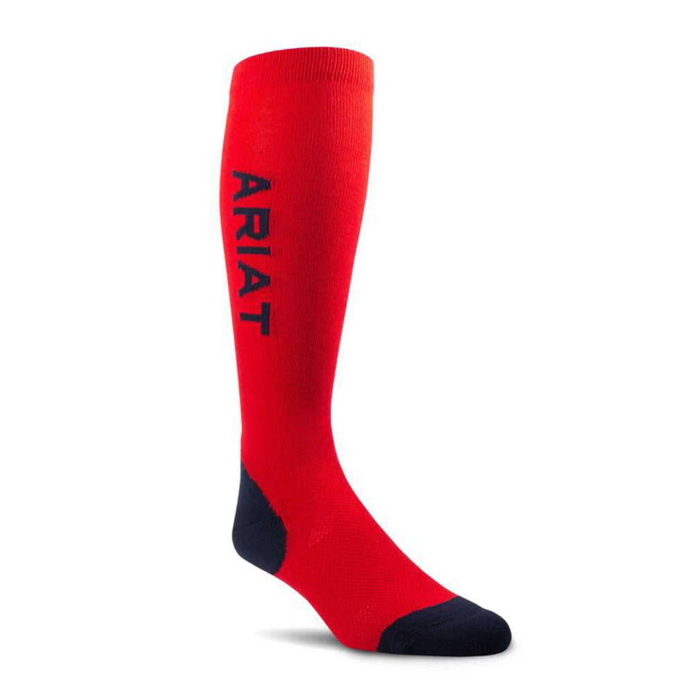 AriatTEK Performance Socks in Red & Navy