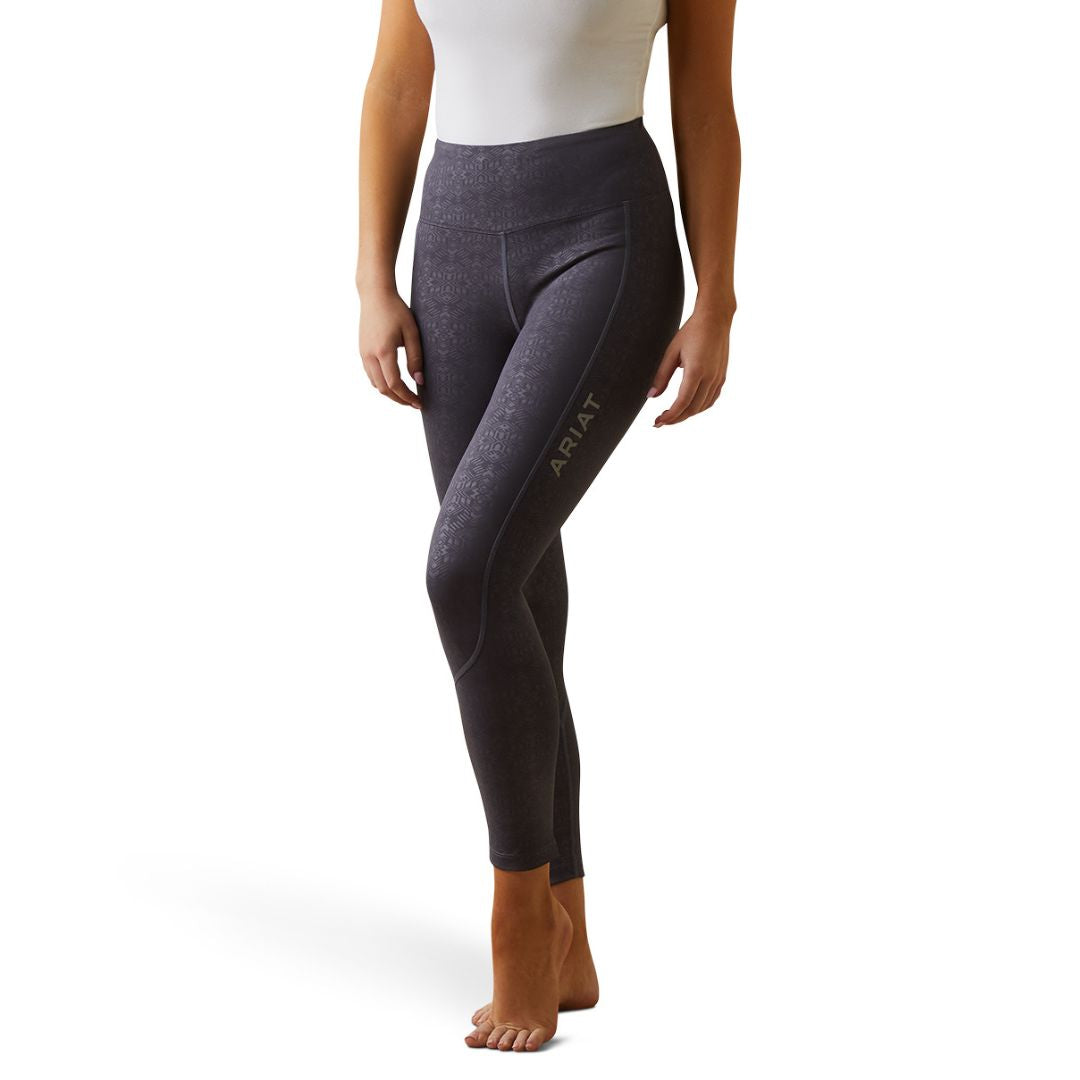 Ariat Women's Tek Riding Tights in Zia Embossed Periscope