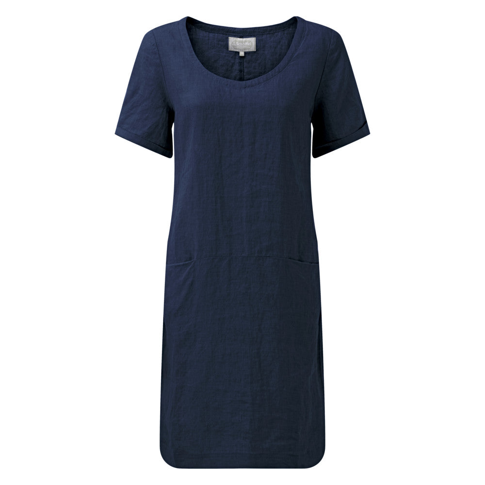 Schoffel Women's Athena Linen Dress in Navy