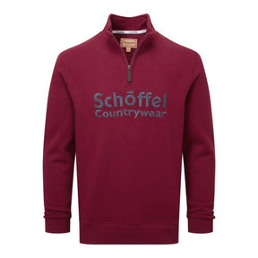 Schoffel Men's Bude Sweatshirt in Bordeaux