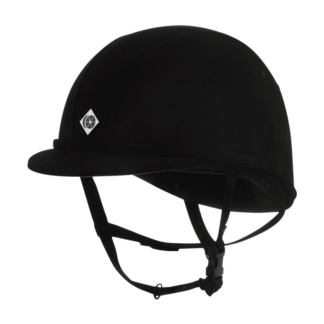 Charles Owen YR8 Junior Riding Helmet in Black