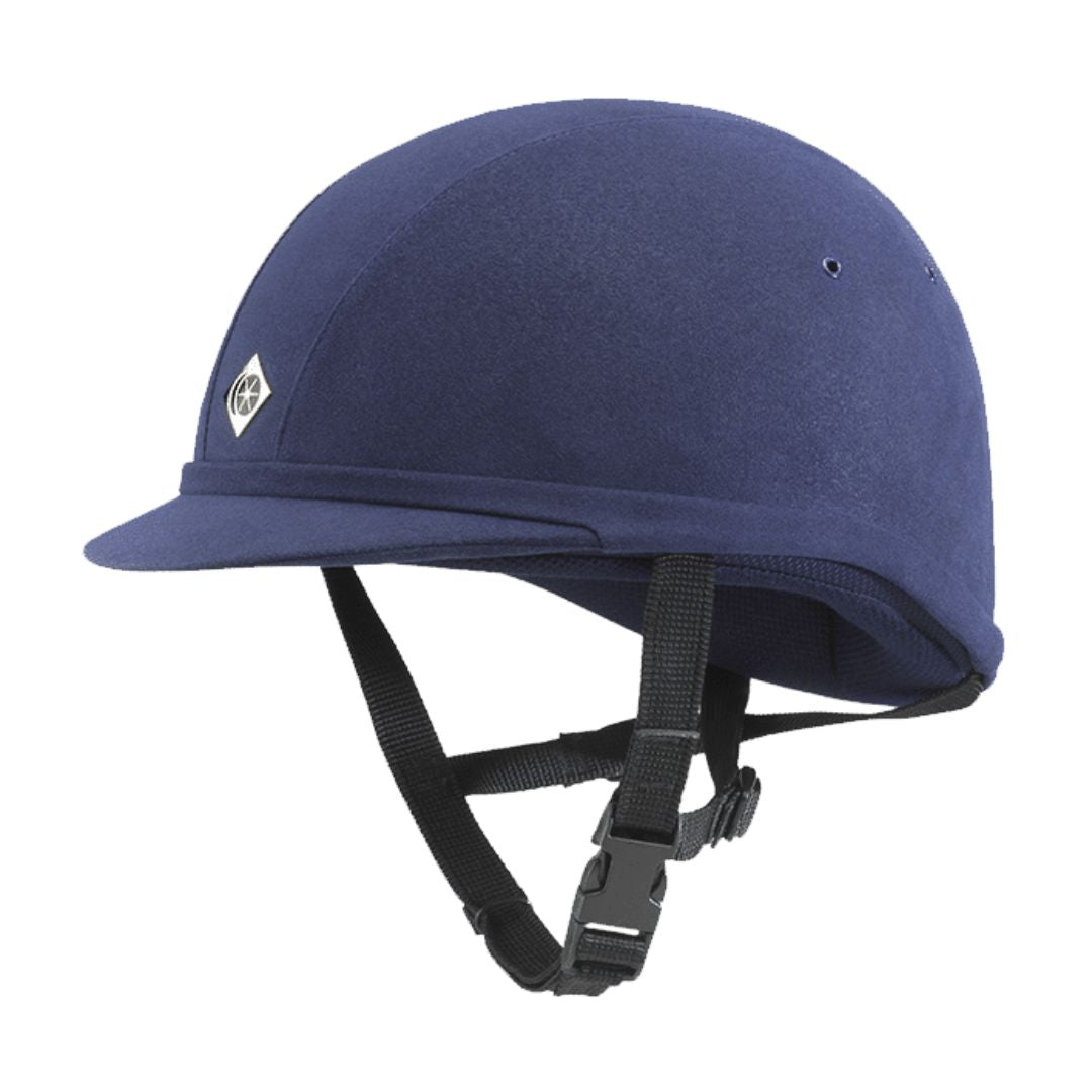 Charles Owen YR8 Junior Riding Helmet in Navy