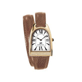 Dimacci Nicy Queen Watch in Cognac & Gold with Swarovski Crystals