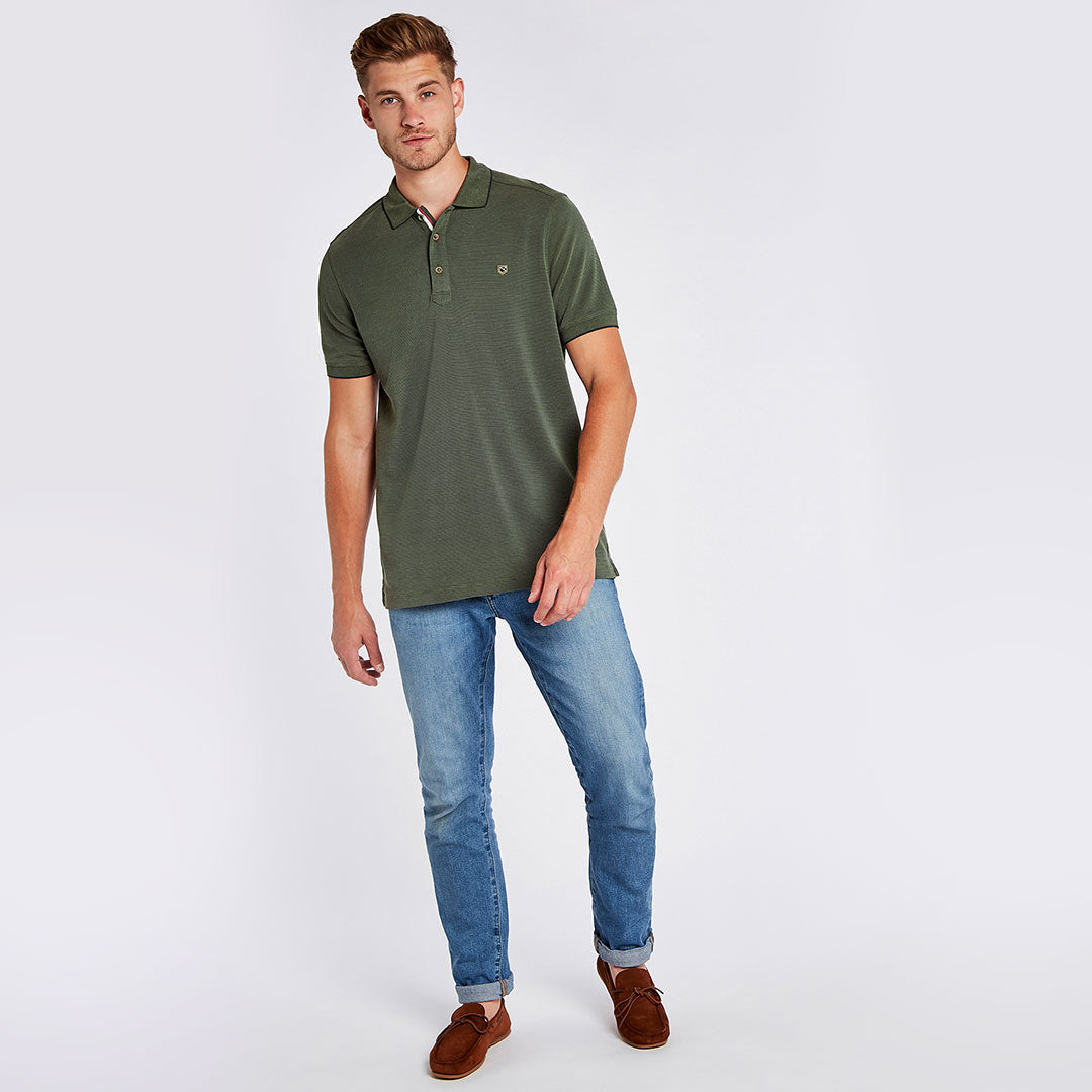 Dubarry Men's Morrison Polo Shirt in Pesto