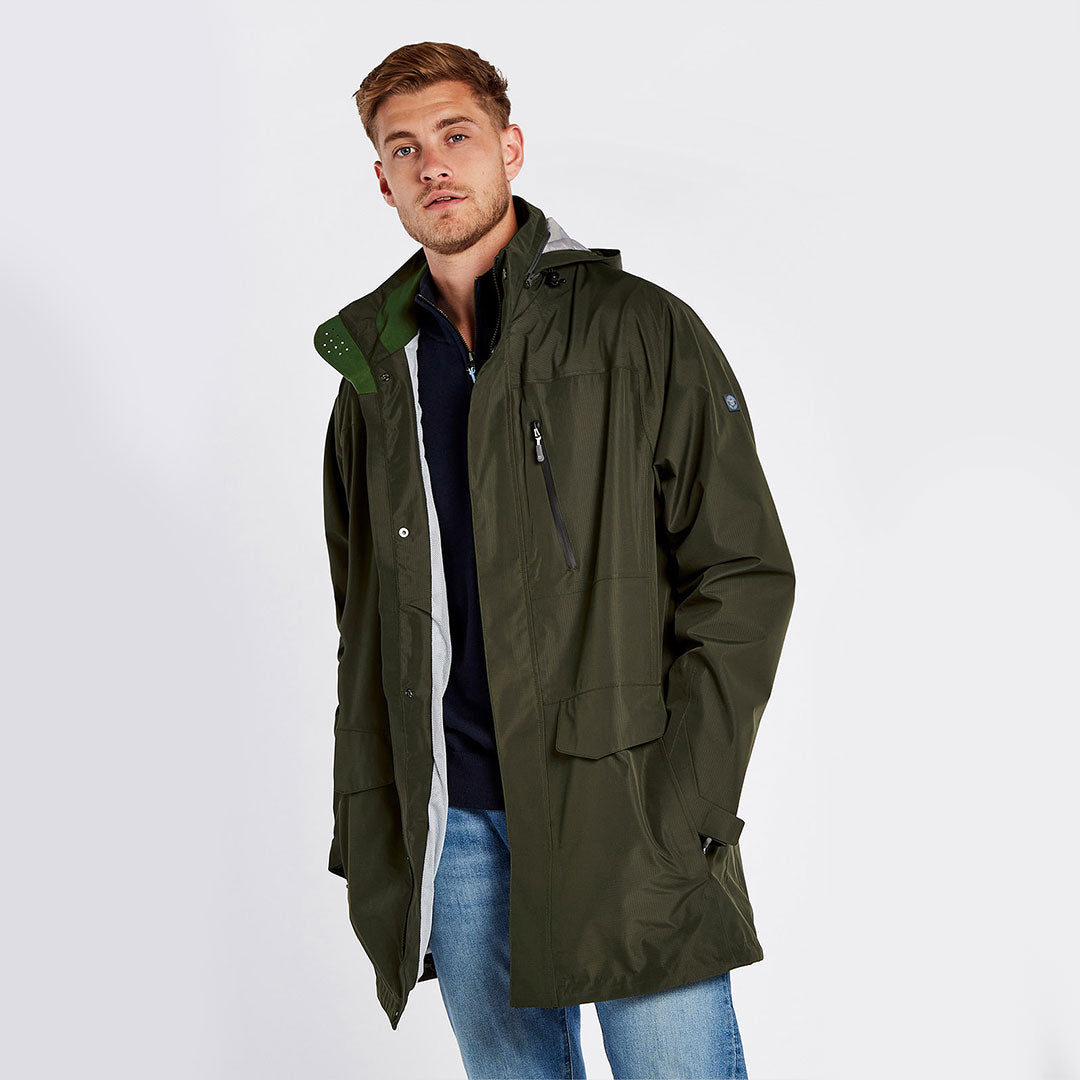 Dubarry Men's Pedlar Waterproof Jacket in Pesto