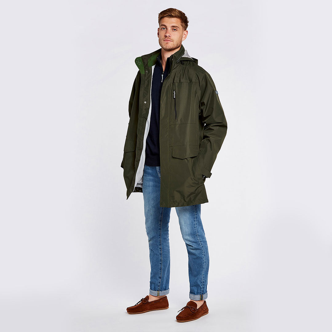 Dubarry Men's Pedlar Waterproof Jacket in Pesto