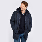 Dubarry Men's Urlingford Down Parka Jacket in Navy