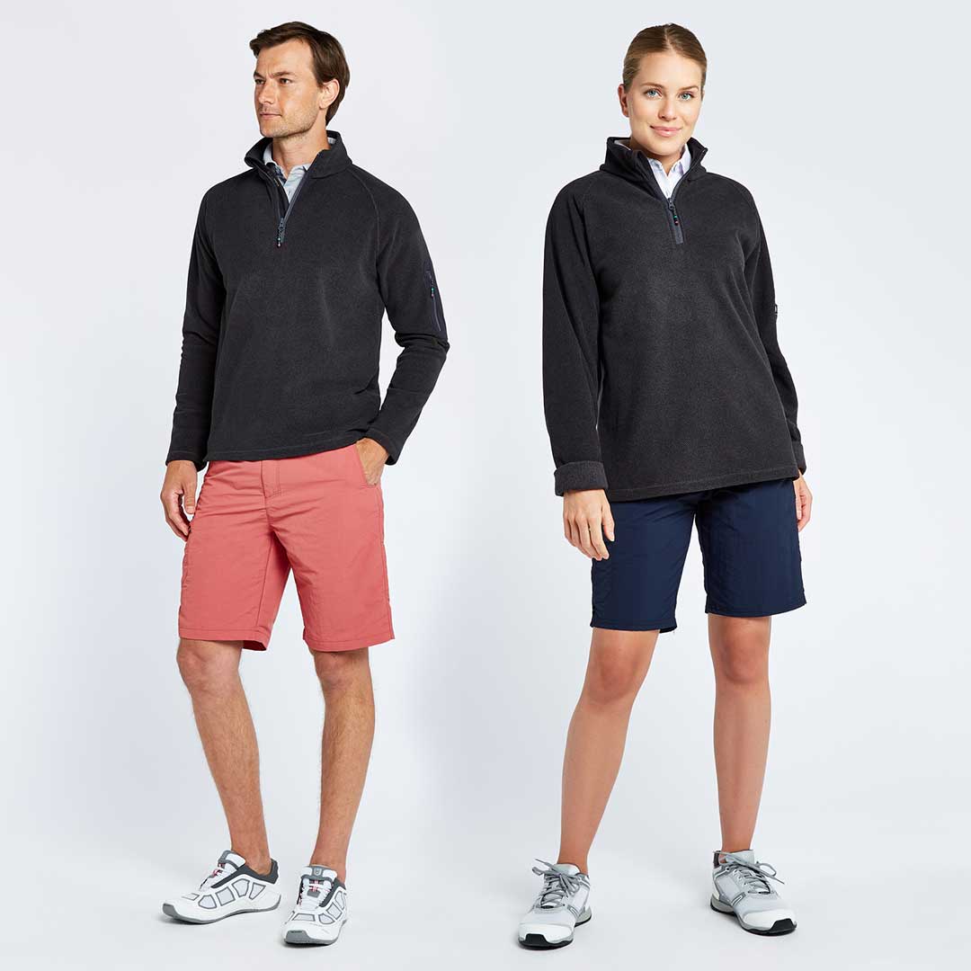 Dubarry Unisex Monaco Quarter-zip Fleece in Graphite