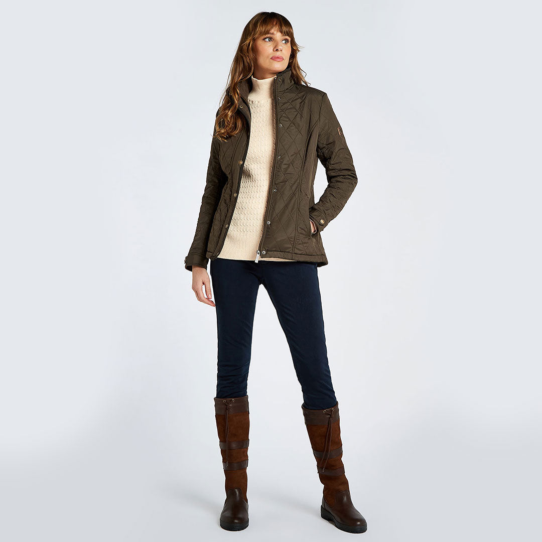 Dubarry Women's Camlodge Quilted Jacket in Olive