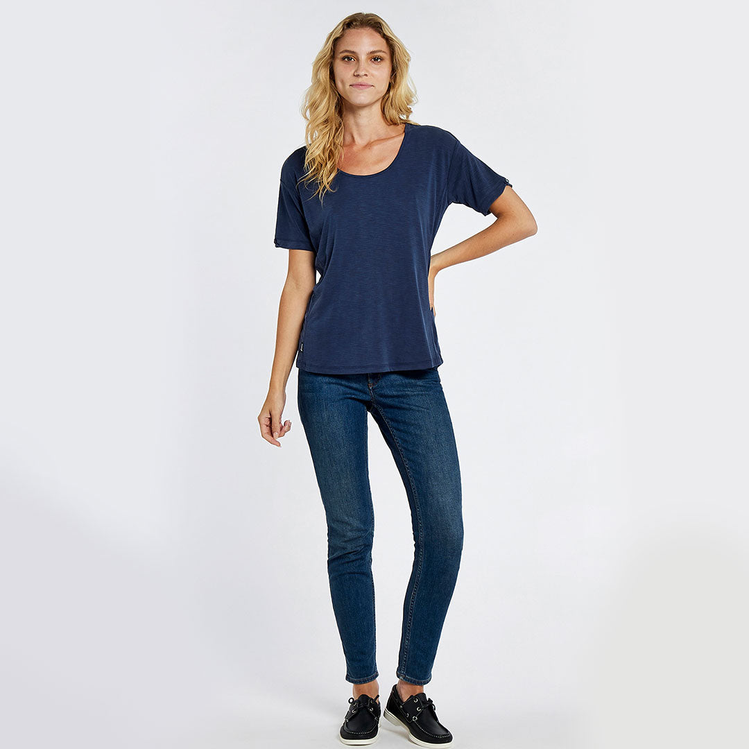 Dubarry Women's Cloyne Short Sleeve Top in Navy