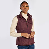 Dubarry Women's Rathdown Quilted Gilet in Currant