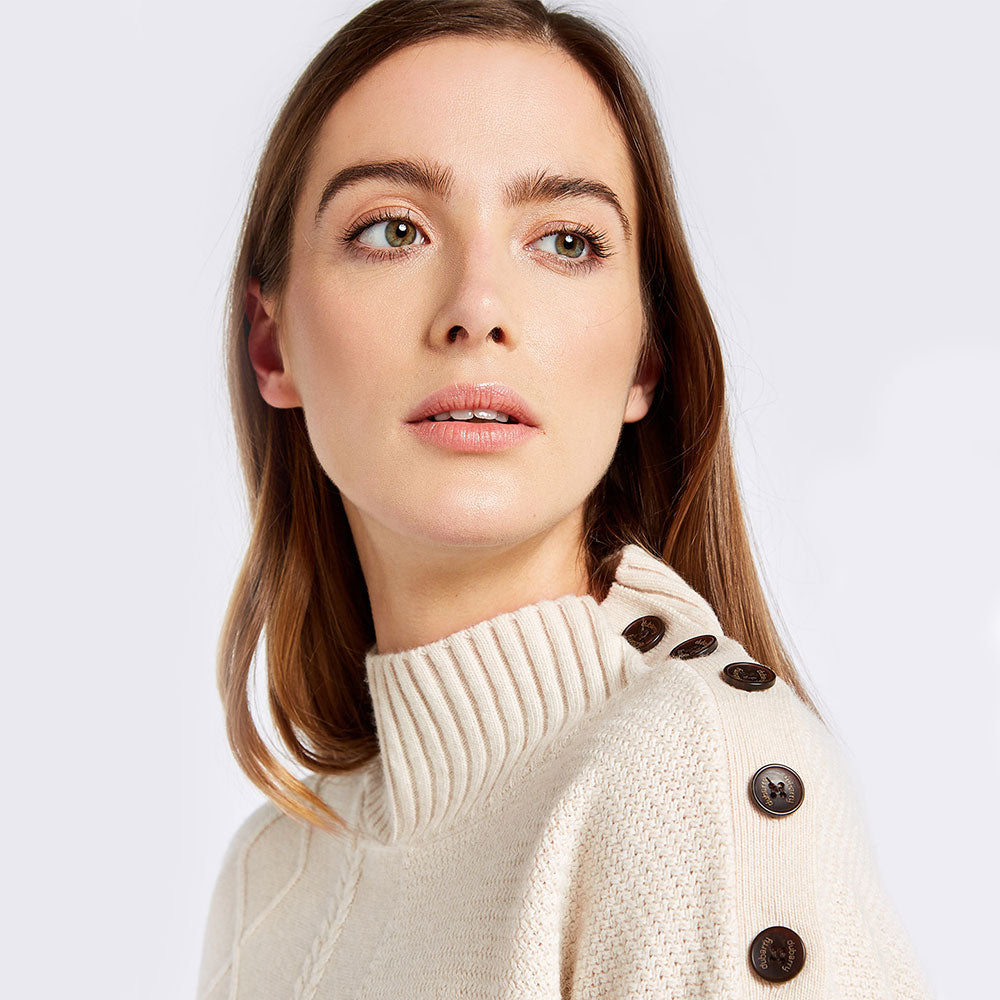 Dubarry Women's Sullivan Knitted Jumper in Chalk