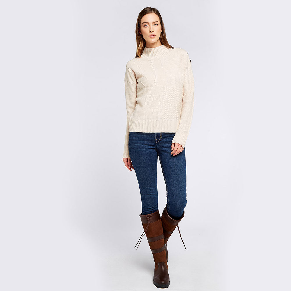 Dubarry Women's Sullivan Knitted Jumper in Chalk