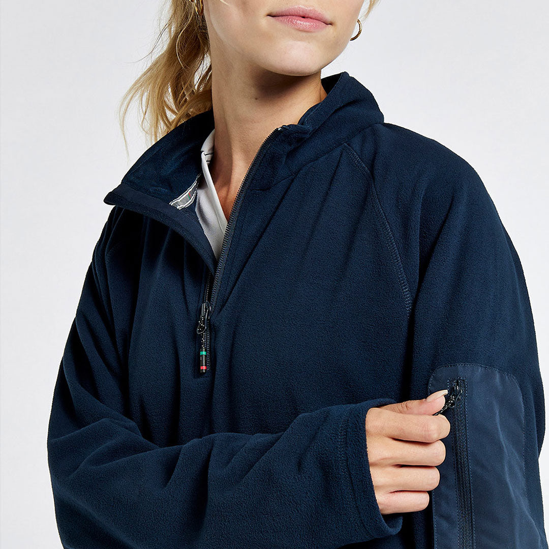 Dubarry Women's Valencia Quarter-zip Fleece Jumper in Navy