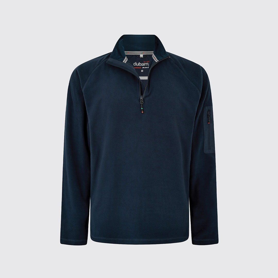 Dubarry Women's Valencia Quarter-zip Fleece Jumper in Navy