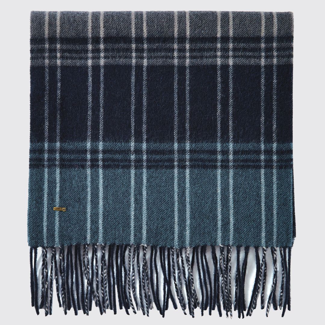 Dubarry Gleneagle Wool Scarf in Navy