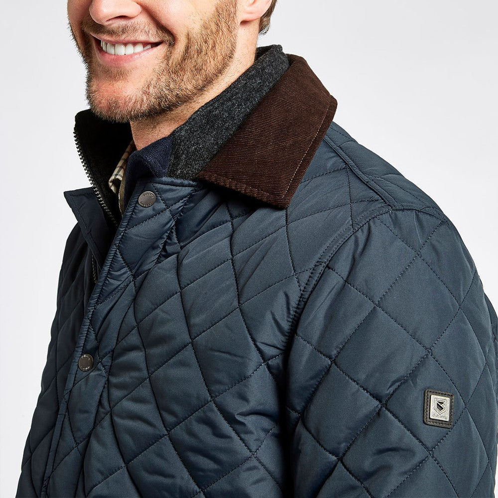 Dubarry Men's Mountusher Quilted Jacket in Navy